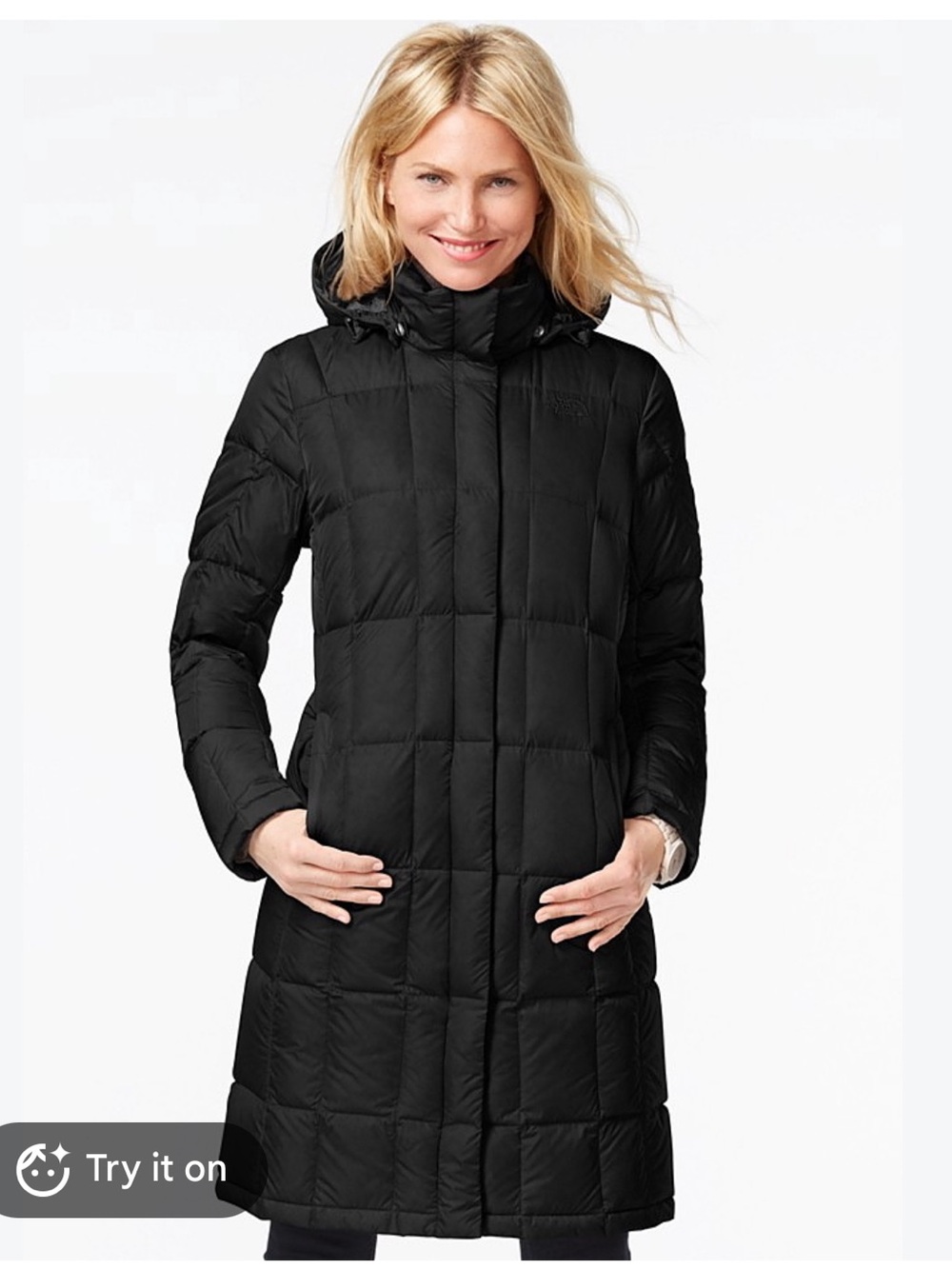 The North Face Women's Long Quilted Down Parka - Black